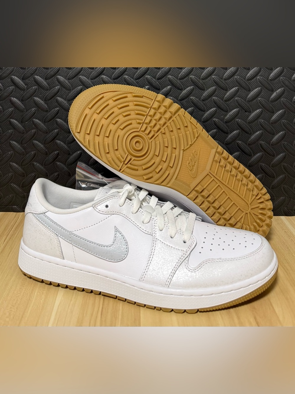 Nike Air Jordan 1 Low G Golf White Gum Platinum Shoes DD9315-111 Mens Sizes